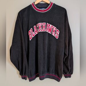 Vintage Starter Blackhawks Sweatshirt Size Medium